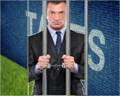 man behind bars